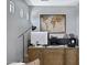 Home office featuring a large desk, decor, and natural light at 2496 E Lindrick Dr, Gilbert, AZ 85298