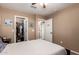 Bedroom with carpet, closet, and a white door at 2607 W Gray Wolf Trl, Phoenix, AZ 85085
