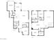 Detailed floor plan showcasing the layout of the home's two floors with dimensions for each room at 2607 W Gray Wolf Trl, Phoenix, AZ 85085
