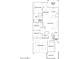 Detailed floor plan showcasing the layout of the home with four bedrooms and a two-car garage at 3114 S 155Th Ln, Goodyear, AZ 85338