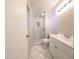 Tidy bathroom featuring a vanity, toilet and enclosed walk-in shower at 3513 W Maryland Ave, Phoenix, AZ 85019
