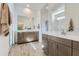 Elegant primary bathroom with double vanity sinks, and modern fixtures at 3752 E Terrel St, San Tan Valley, AZ 85143