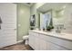 Bathroom with double vanity, quartz countertop, and ample lighting at 4698 E French Rd, San Tan Valley, AZ 85143