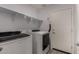 The laundry room features modern appliances and built-in shelving at 5621 S 30Th Gln, Phoenix, AZ 85041