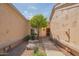 Inviting front yard with desert landscaping, decorative rocks, a tree, and a walkway leading to the front door at 8839 W Rimrock Dr, Peoria, AZ 85382