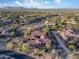 Expansive aerial view of a desert community with custom homes and mountain backdrop at 9715 E Allison Way, Scottsdale, AZ 85262