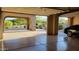 Spacious three-car garage with desert landscaping view at 9715 E Allison Way, Scottsdale, AZ 85262