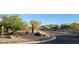 Neighborhood street with desert landscaping, including trees and cacti at 9715 E Allison Way, Scottsdale, AZ 85262