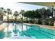 An outdoor lap pool surrounded by palm trees, offering a refreshing and resort-like experience at 10130 S 185Th Dr, Goodyear, AZ 85338