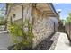 Unique courtyard exterior featuring flagstone wall and rock landscaping at 211 W Braeburn Dr, Phoenix, AZ 85023