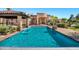 Backyard pool with lounge area at 2300 E Sanoque Ct, Gilbert, AZ 85298