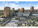 Beautiful aerial view featuring a vibrant city skyline with modern architectural landmarks and bustling urban streets below at 2323 N Central Ave # Ph D, Phoenix, AZ 85004