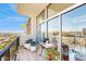 Cozy balcony with a table, decor, and stunning city views at 2323 N Central Ave # Ph D, Phoenix, AZ 85004