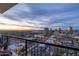 Condo balcony view of the city below at sunset from the upper floor of a building at 2323 N Central Ave # Ph D, Phoenix, AZ 85004