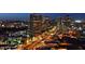 Nighttime city view showcases the vibrant lights and architecture of downtown at 2323 N Central Ave # Ph D, Phoenix, AZ 85004