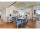 Dining room with hardwood floors, artwork, and modern furniture at 2323 N Central Ave # Ph D, Phoenix, AZ 85004