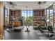 Bright and spacious gym with state-of-the-art equipment and floor-to-ceiling windows with views at 2323 N Central Ave # Ph D, Phoenix, AZ 85004
