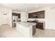 Beautiful kitchen island with stainless steel appliances and lots of storage at 2668 E San Miguel Dr, Casa Grande, AZ 85194