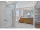 Bathroom with a soaking tub, separate shower, and double sink vanity at 2831 W Margy Ct, Phoenix, AZ 85017