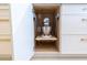 Kitchen cabinet with appliance lift showcasing a mixer at 3145 E Boot Track Trl, Gilbert, AZ 85296