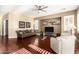 Comfortable living room with hardwood floors, neutral tones, and modern furnishings at 3634 S Danielson Way, Chandler, AZ 85286
