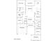 Detailed floor plan showcasing the layout of the home, including bedrooms and living spaces at 3738 E Gold Mountain Ave, San Tan Valley, AZ 85143