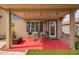 Cozy covered patio features an outdoor dining set, offering a great space for dining and entertaining at 3971 E Heather Ct, Gilbert, AZ 85234