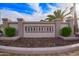 Cornerstone neighborhood entrance sign with manicured landscaping, enhancing the community's curb appeal at 3971 E Heather Ct, Gilbert, AZ 85234