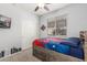Nicely decorated bedroom with a Spiderman theme and under-bed storage drawers at 4136 W Palace Station Rd, New River, AZ 85087