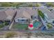 Aerial view of home with pool, putting green, built in grill and desert plants at 4615 S Primrose Dr, Gold Canyon, AZ 85118