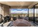 Spacious balcony provides city views, a dining set and an outdoor grill at 1040 E Osborn Rd # 1103, Phoenix, AZ 85014