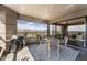 Spacious balcony provides great city views, a dining set and an outdoor grill at 1040 E Osborn Rd # 1103, Phoenix, AZ 85014