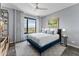 Bright bedroom with a scenic view outside the window and matching decor creates a relaxing ambiance at 1040 E Osborn Rd # 1103, Phoenix, AZ 85014