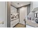 Modern office space features sleek built-in cabinetry, granite countertops, and a well-lit work area at 1040 E Osborn Rd # 1103, Phoenix, AZ 85014