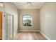 Bright office space with wood flooring and view to the front yard at 1507 E Treasure Cove Dr, Gilbert, AZ 85234