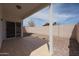 Covered patio features tiled flooring and access to the backyard at 1750 W Union Hills Dr # 8, Phoenix, AZ 85027