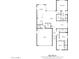 Detailed floor plan showcasing the layout of the home, including bedroom, bathroom, and living spaces at 18417 W Elm St, Goodyear, AZ 85395