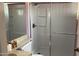 Step-in shower in a clean bathroom with neutral and elegant finishes at 2137 W Del Campo Cir, Mesa, AZ 85202