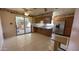 Well-equipped kitchen with a view to an outdoor patio for easy dining and entertaining at 2137 W Del Campo Cir, Mesa, AZ 85202