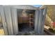 The shed's interior features shelving and ample storage, offering an organized solution for your tools and equipment at 2137 W Del Campo Cir, Mesa, AZ 85202