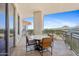 Outdoor dining on balcony with beautiful mountain views at 2211 E Camelback Rd # 1203, Phoenix, AZ 85016