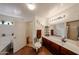 A spacious bathroom features double sinks, a large mirror, and ample counter space for added convenience at 23814 W Chambers W St, Buckeye, AZ 85326
