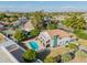 Backyard with a sparkling pool, covered patio, and lush green lawn at 2438 N Forest Cir, Mesa, AZ 85203