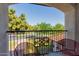 Balcony view overlooking the neighborhood street and rooftops at 2438 N Forest Cir, Mesa, AZ 85203