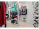 This massive walk-in closet provides ample shelving and storage space at 2438 N Forest Cir, Mesa, AZ 85203