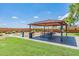Neighborhood park pavilion with picnic tables offers a perfect spot for community gatherings and outdoor dining at 26071 W Sequoia Dr, Buckeye, AZ 85396