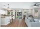 Spacious room flows from updated kitchen to bright room to an outdoor patio at 4030 E Prickly Pear Trl, Phoenix, AZ 85050