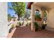 Welcoming outdoor patio with decorative plants and seating, perfect for relaxing and entertaining at 5136 E Evergreen St # 1142, Mesa, AZ 85205