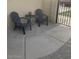Cozy outdoor seating area with chairs and a small table at 5435 W Christy Dr, Glendale, AZ 85304