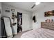 Bedroom features a closet, door, and carpeted floor at 5702 S Beck Ave, Tempe, AZ 85283